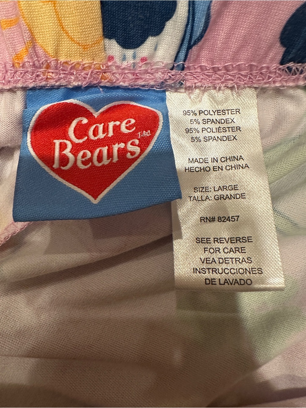 Care Bears 2 Pairs Bundle Women Drawstring Pajama Shorts Pink Blue L Loungewear - Picture 6 of 8